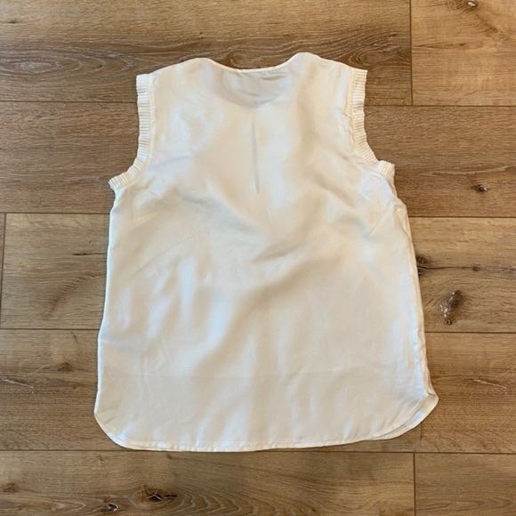 J CREW MARGOT TOP Shirt IN SILK Sz 4 Small Style F4442 Ruffled Ivory NEW Summer - Picture 2 of 3